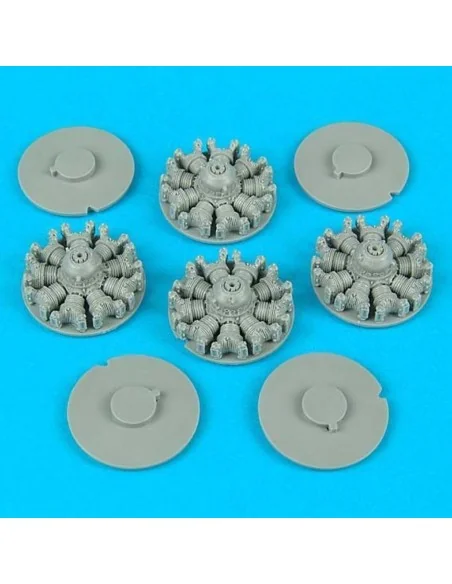 B-17 engines (for Academy) für Academy Bausatz, 1/72 - Quickboost Q...