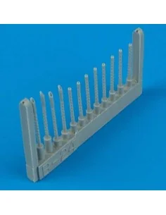 B-24J Liberator gun barrels Für Academy Bausatz., 1/72 - Quickboost...