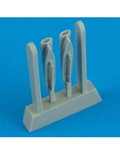 F-8 Crusader air scoops für Academy Bausatz, 1/72 - Quickboost QB72...