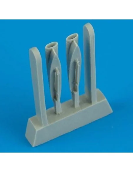 F-8 Crusader air scoops für Academy Bausatz, 1/72 - Quickboost QB72...