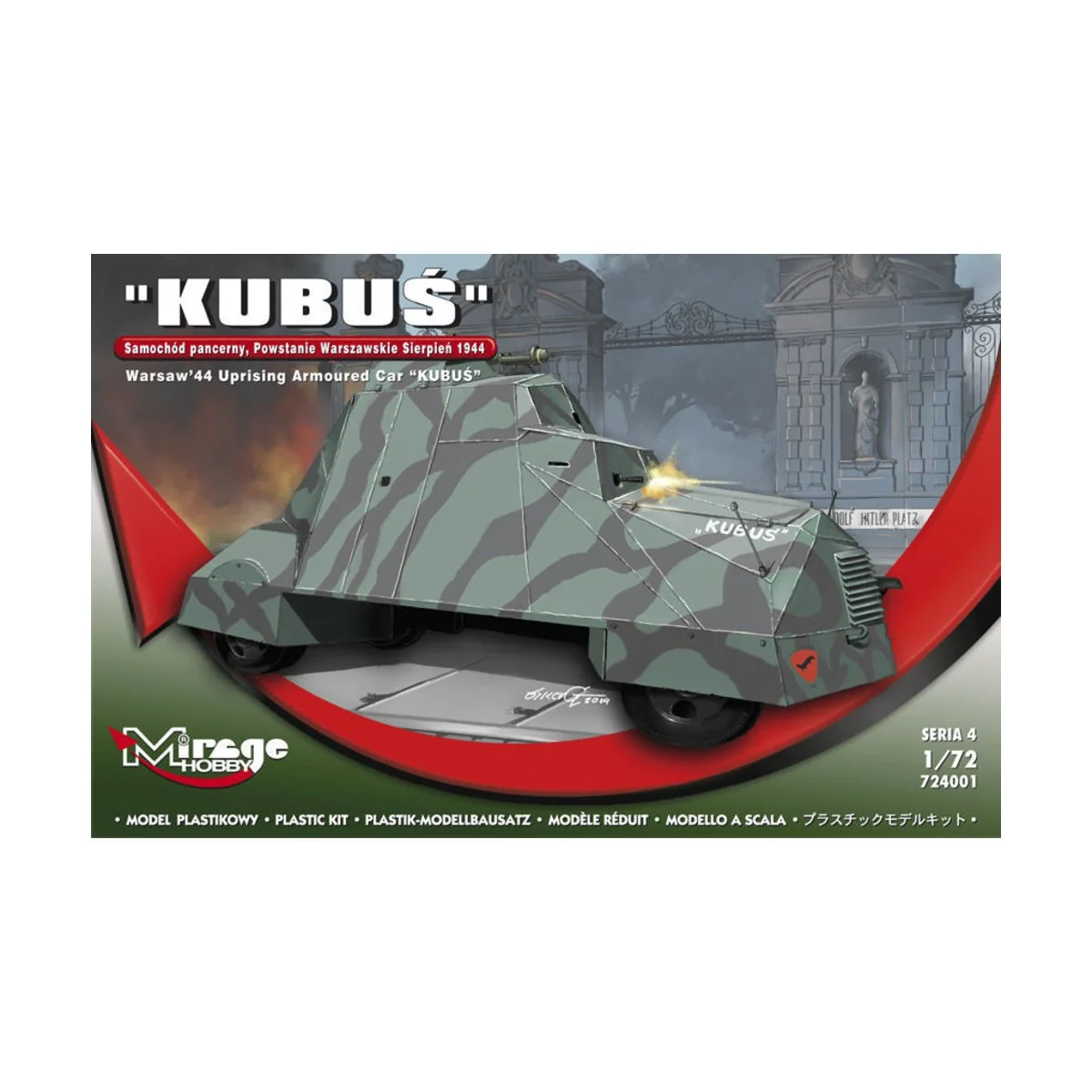 KUBUS (Warsaw'44 Uprising Armoured Car) - Mirage Hobby 724001