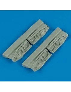 BF undercarriage covers für Hasegawa Bausatz, 1/72 - Quickboost QB7...