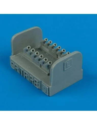 Spitfire Mk. IX exhausts - round für Hasegawa Bausatz, 1/72 - Quick...