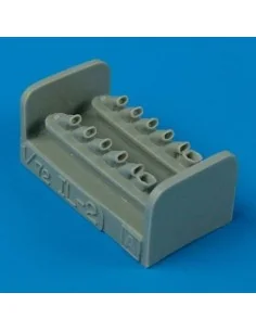 Ilyushin IL-2 exhausts für Academy Bausatz, 1/72 - Quickboost QB72 181