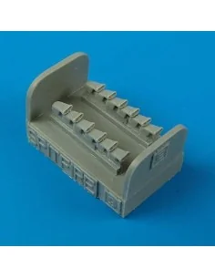 Spitfire Mk. IX exhausts - Fishtail for Hasegawa kit, 1/72 - Quickb...