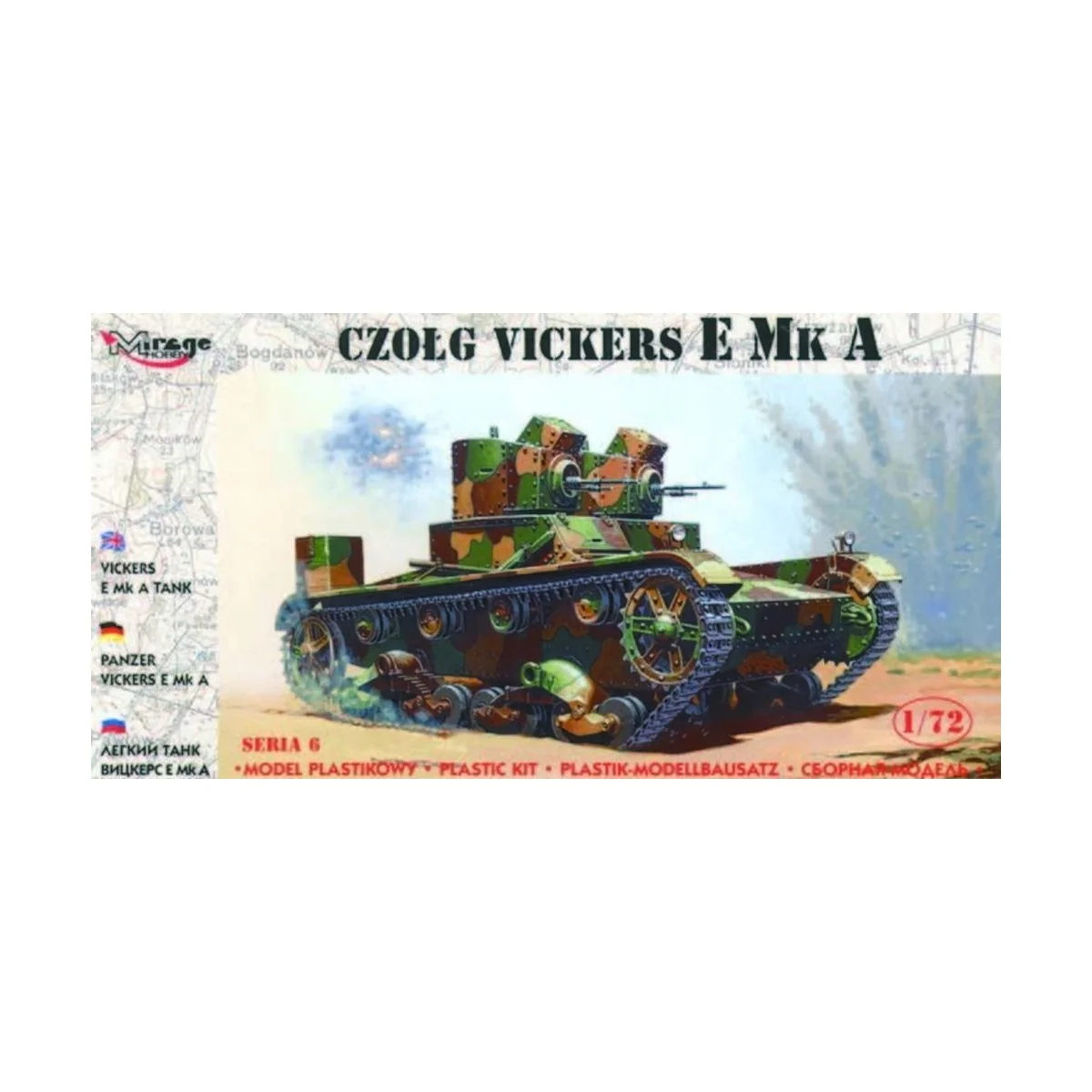 Leichter Panzer Vickers E Mk A, 1/72 - Mirage Hobby 726003