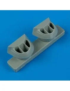 P-38J Lightning correct air intakes für Academy Bausatz, 1/72 - Qui...