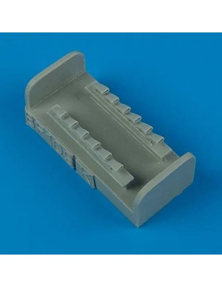Bf 109K exhaust für Heller Bausatz, 1/72 - Quickboost QB72 201