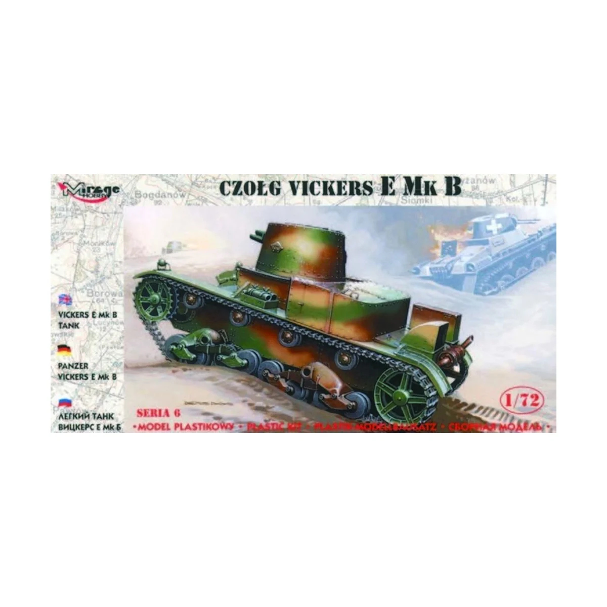 Panzer Vickers E Mk B, 1/72 - Mirage Hobby 726004