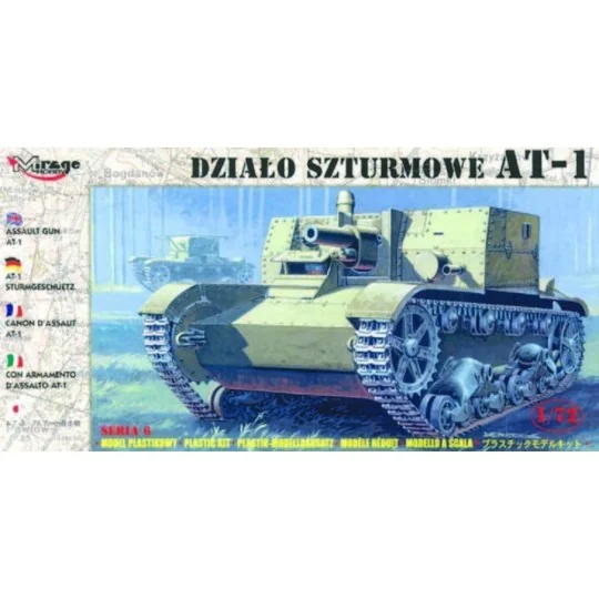 AT-1 Sturmgeschütz mit Inneneinrichtung, 1/72 - Mirage Hobby 72605