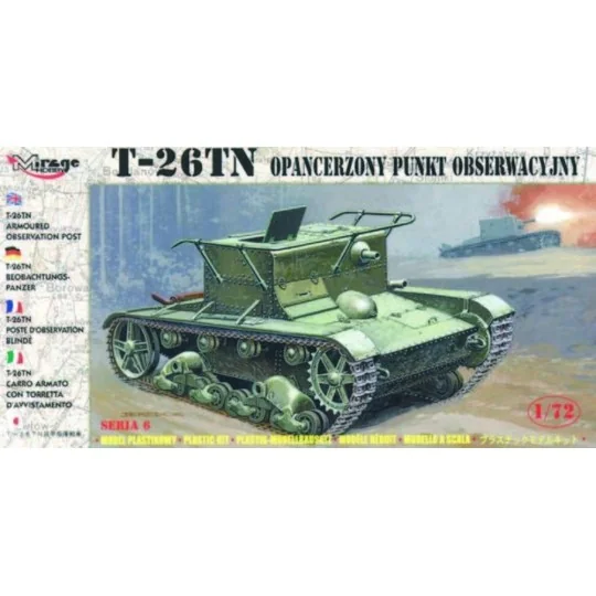 T-26 TN Beobachtungspanzer, 1/72 - Mirage Hobby 72606 T-26 TN Beobachtungspanzer, 1/72 - Mirage Hobby 72606