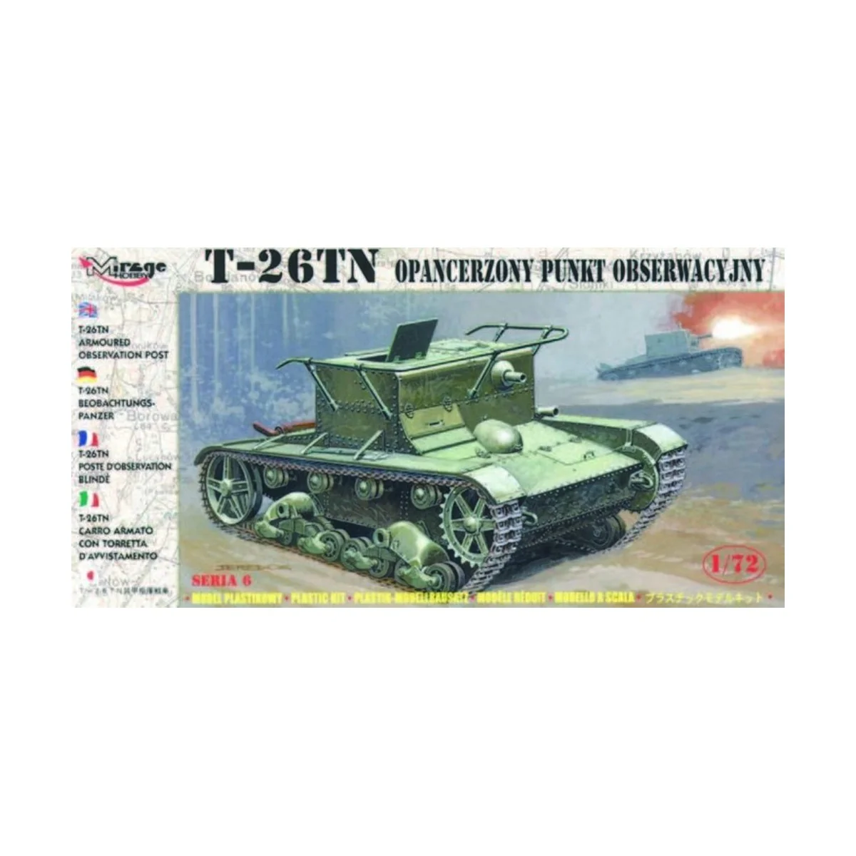 T-26 TN Beobachtungspanzer, 1/72 - Mirage Hobby 72606 T-26 TN Beobachtungspanzer, 1/72 - Mirage Hobby 72606