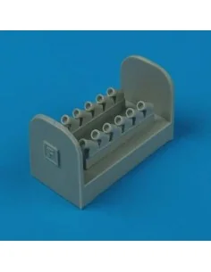 Spitfire Mk.XIV exhaust - round, 1/72 - Quickboost QB72 240