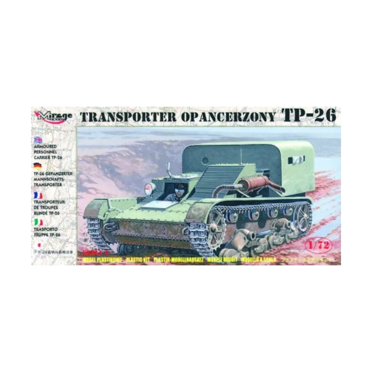 Gep. Mannschaftstransporter TP-26, 1/72 - Mirage Hobby 72608 Gep. Mannschaftstransporter TP-26, 1/72 - Mirage Hobby 72608