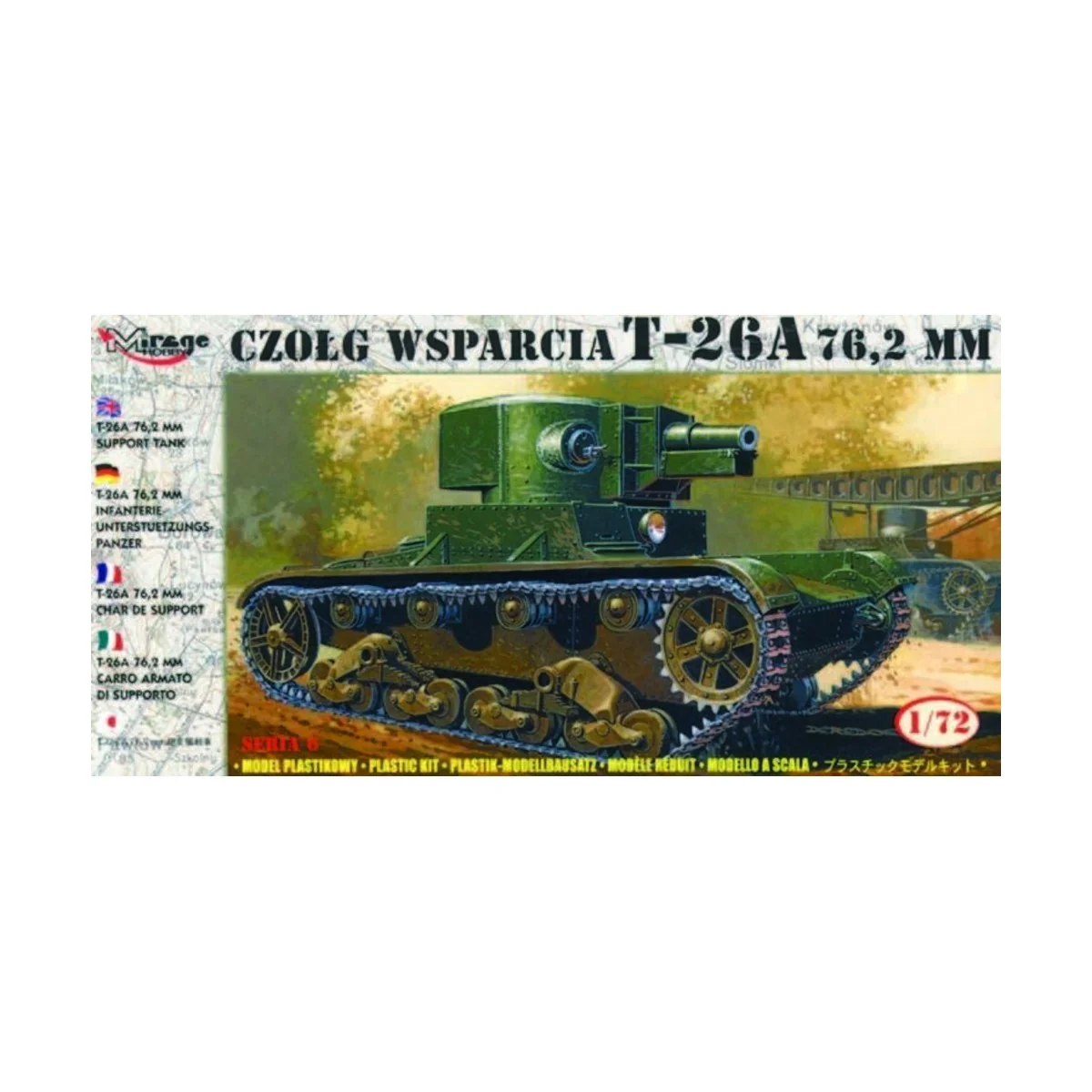 Leichter Panzer T-26 A 76,2 mm - Mirage Hobby 72610