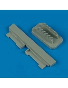 P-51B/C Mustang exhaust for Hasegawa, 1/72 - Quickboost QB72 280