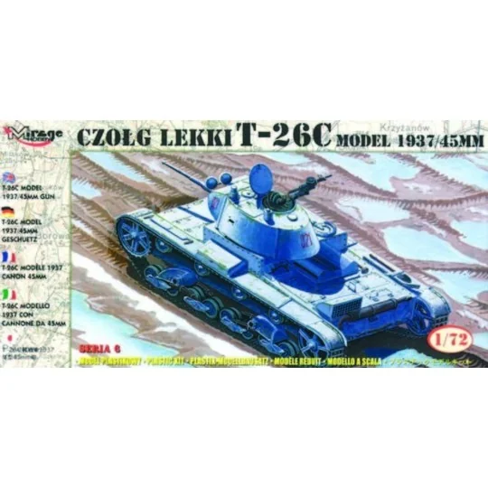 Leichter Panzer T-26 C Modell 1937 mit 45 mm Kanone, 1/72 - Mirage ... Leichter Panzer T-26 C Modell 1937 mit 45 mm Kanone, 1/72 - Mirage ...