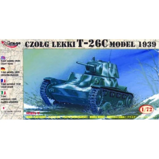 Leichter Panzer T-26 C 1939, 1/72 - Mirage Hobby 72612 Leichter Panzer T-26 C 1939, 1/72 - Mirage Hobby 72612