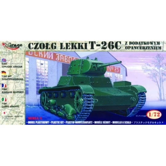 T-26 C mit Zusatzpanzerung, 1/72 - Mirage Hobby 72613