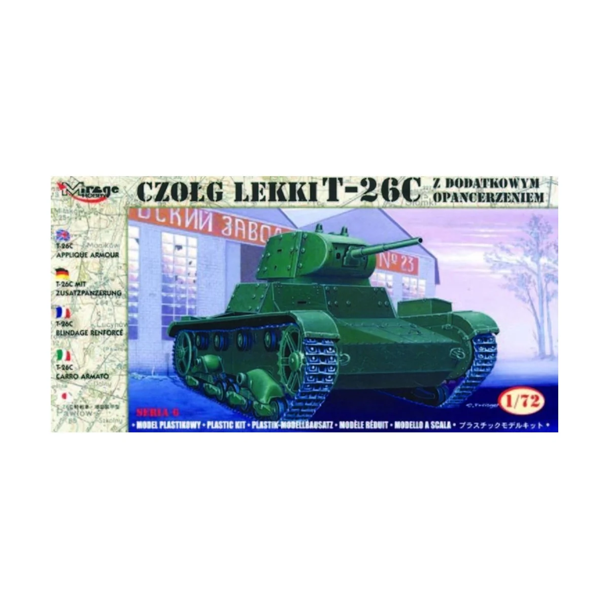 T-26 C mit Zusatzpanzerung - Mirage Hobby 72613