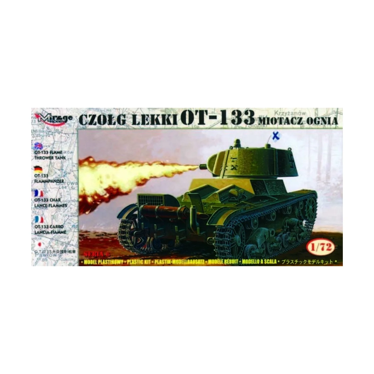 Flammpanzer OT-133 finnische Beuteversion, 1/72 - Mirage Hobby 72616