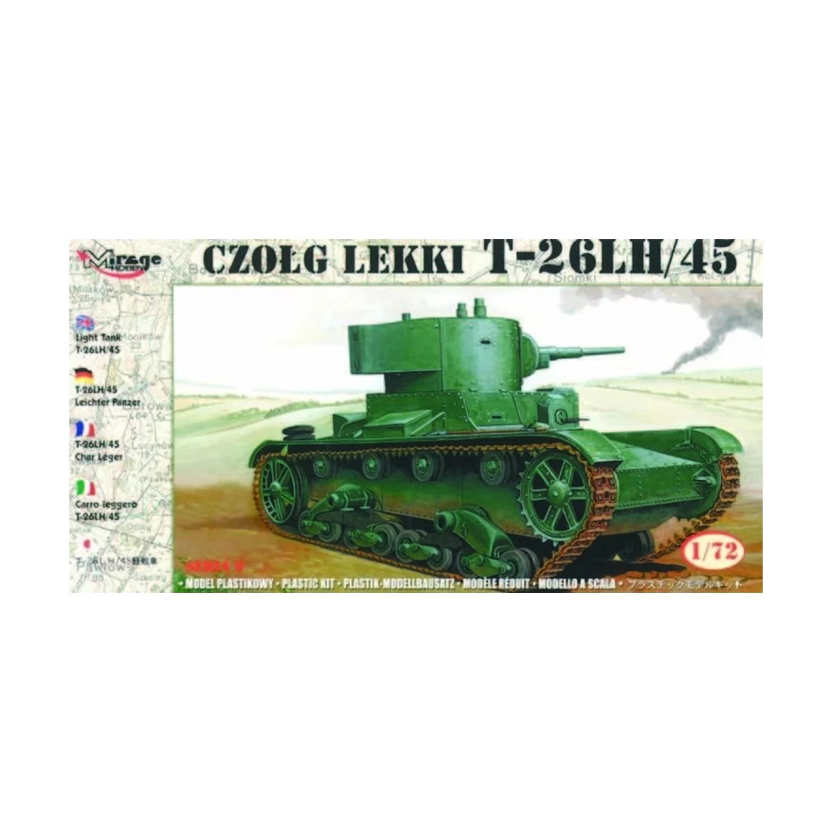 Leichter Panzer T-26 LH/45, 1/72 - Mirage Hobby 72617 Leichter Panzer T-26 LH/45, 1/72 - Mirage Hobby 72617