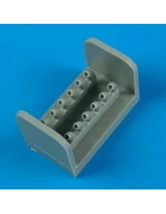 Curtiss P-40B exhaust for Airfix, 1/72 - Quickboost QB72 361