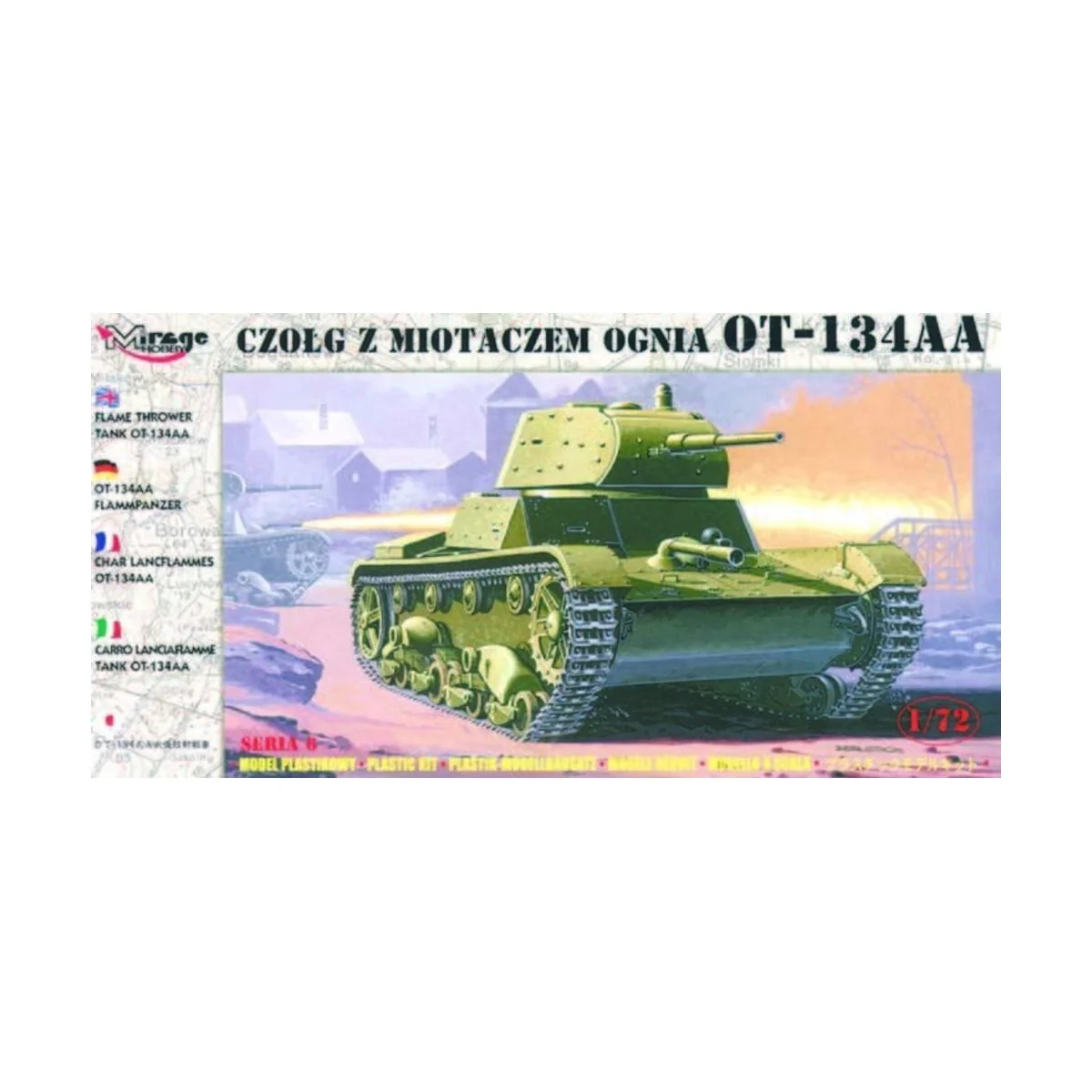 Flammpanzer OT-134 AA, 1/72 - Mirage Hobby 72618 Flammpanzer OT-134 AA, 1/72 - Mirage Hobby 72618