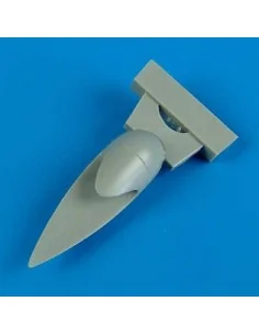 F6F Hellcat correct radome for Eduard, 1/72 - Quickboost QB72 373