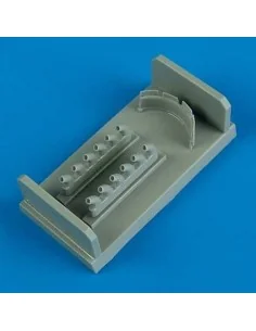 P-40B/C exhaust & damper cooler fir Airf, 1/72 - Quickboost QB72 374