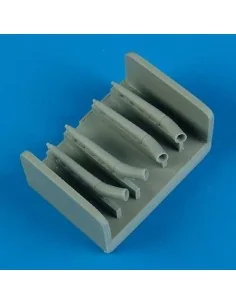 Heinkel He 111H-3 exhaust f. Hasegaewa, 1/72 - Quickboost QB72 382