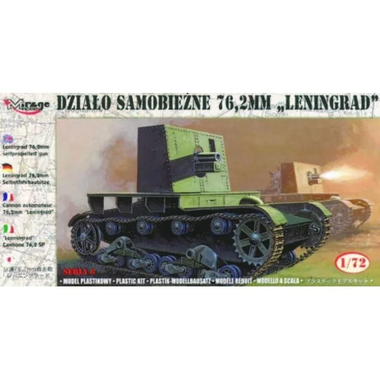 Selbstfahrhaubitze 76, 2 mm Leningrad, 1/72 - Mirage Hobby 726027