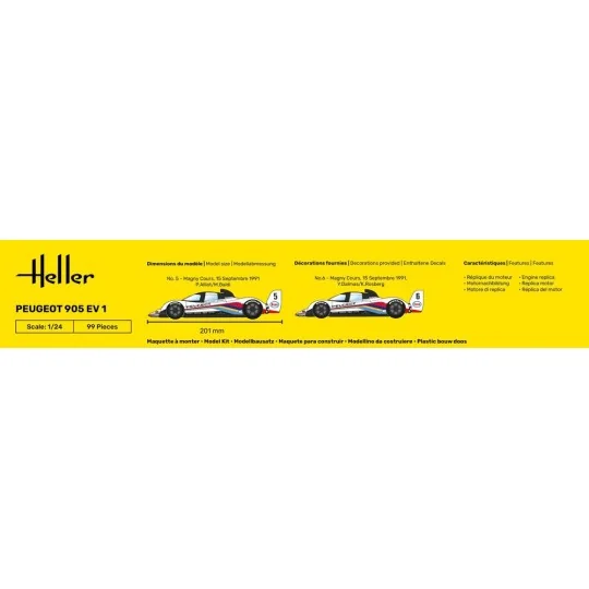 Peugeot 905 EV 1 - Heller 80718