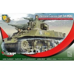 Le Débarquement de Normandie" Light Tank M3A3, - Mirage Hobby 726066