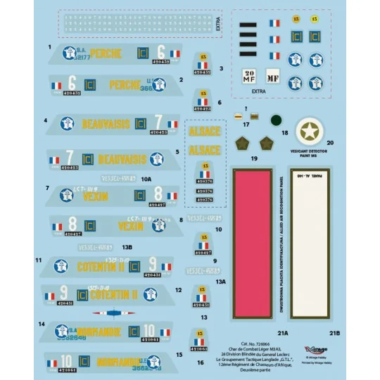Le Débarquement de Normandie" Light Tank M3A3, 1/72 - Mirage Hobby ...