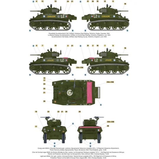 Liberation of Paris, Light Tank M3A3, 1/72 - Mirage Hobby 726068 Liberation of Paris, Light Tank M3A3, 1/72 - Mirage Hobby 726068