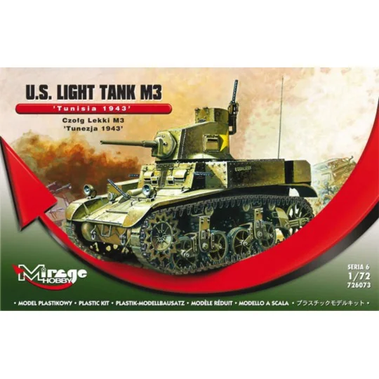 U.S. Light Tank M3 "Tunisia 1943" - Mirage Hobby 726073