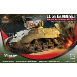U.S.Light Tank M5A1 (Mid) 2nd Armd.Div.N - Mirage Hobby 726086