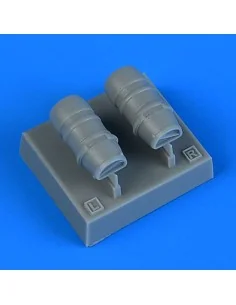 Macchi Mc.202 Veltro oil radiators f. Italeri, 1/72 - Quickboost QB...
