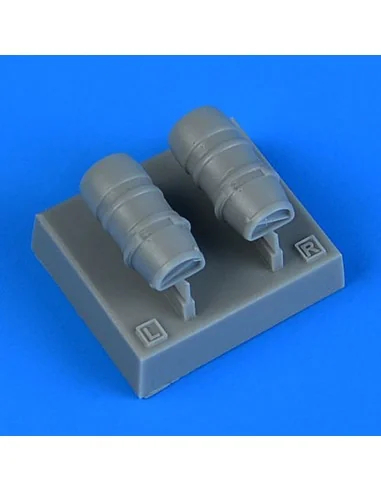 Macchi Mc.202 Veltro oil radiators f. Italeri, 1/72 - Quickboost QB...