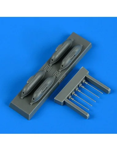 Bf 109G-6/R6 cannon pods for TAMIYA, 1/72 - Quickboost QB72 659