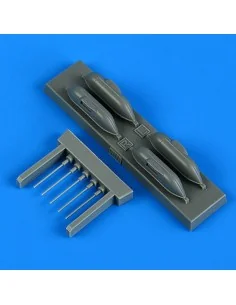 Bf 109G-6/R6 cannon pods, 1/72 - Quickboost QB72 661