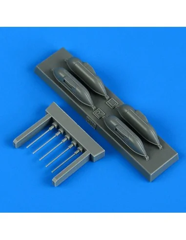 Bf 109G-6/R6 cannon pods, 1/72 - Quickboost QB72 661