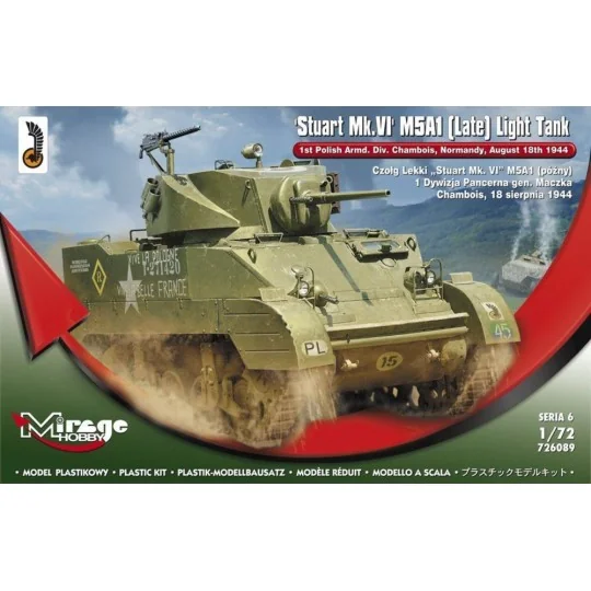 Stuart MK.VI M5A1 (Late) Light Tank - Mirage Hobby 726089