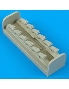 Bf 109G/K exhaust für Hasegawa Bausatz, 1/32 - Quickboost QB32 024