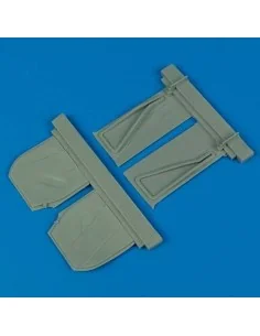 P-51B Mustang undercarriage covers für Trumpeter Bausatz, 1/32 - Qu...