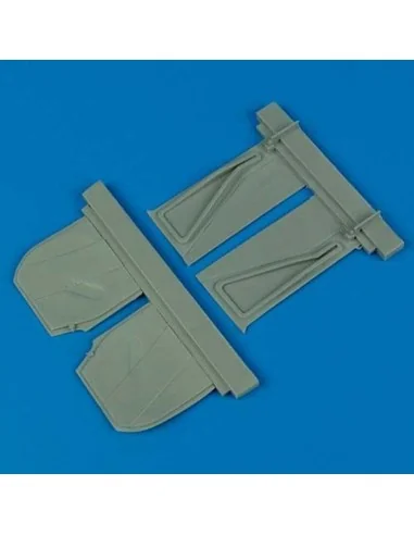 P-51B Mustang undercarriage covers für Trumpeter Bausatz, 1/32 - Qu...