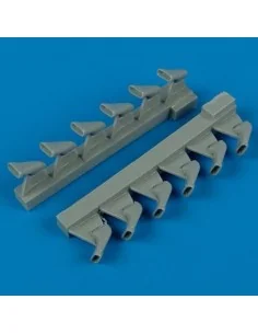 Spitfire Mk.IX exhaust - fishtail (HAS), 1/32 - Quickboost QB32 078