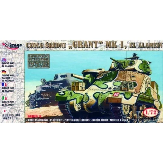 Panzer Grant Mk. I El Alamein, 1/72 - Mirage Hobby 728004 Panzer Grant Mk. I El Alamein, 1/72 - Mirage Hobby 728004