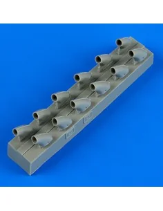 P-40E Warhawk exhaust for Hasegawa, 1/32 - Quickboost QB32 159